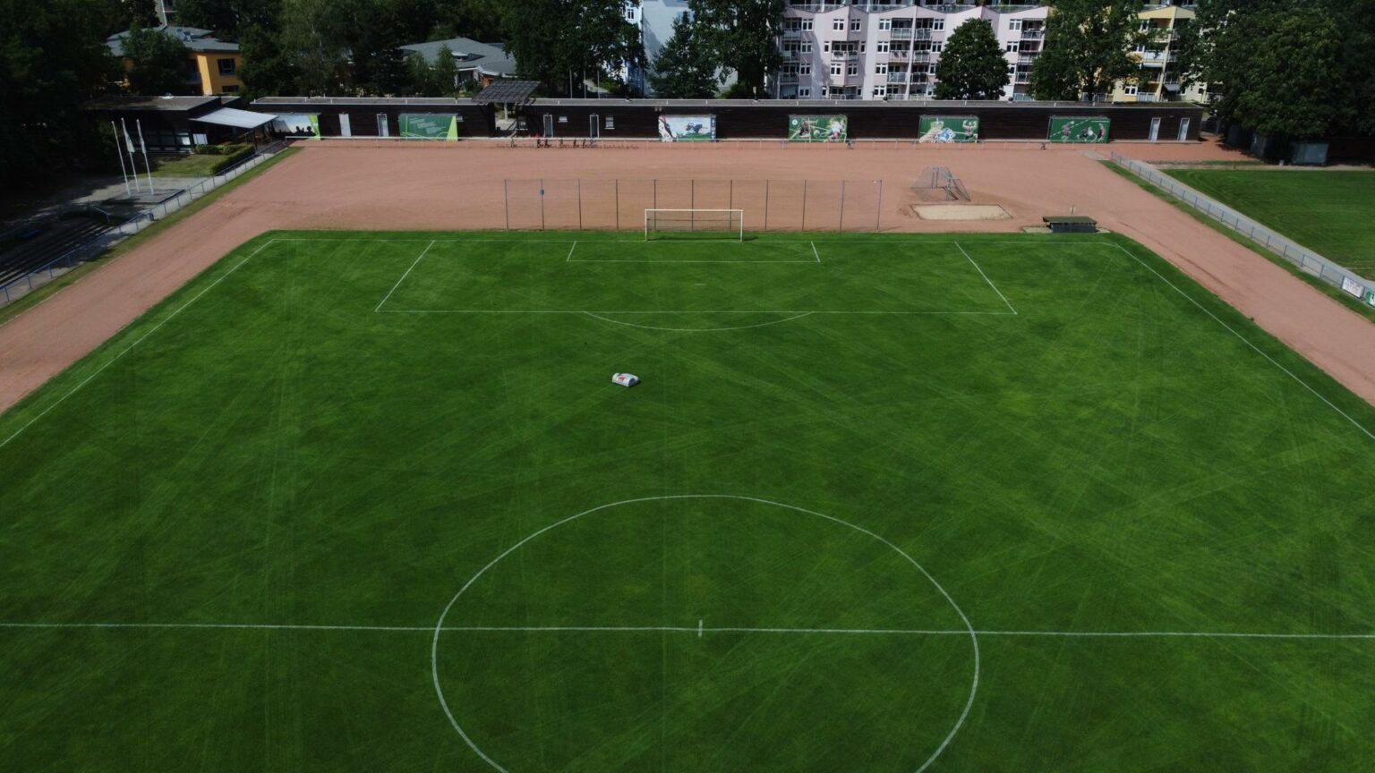 Sportforum Waldstadt, Luftaufnahme Naturrasenplatz © Tim Bergemann, Turbine Potsdam